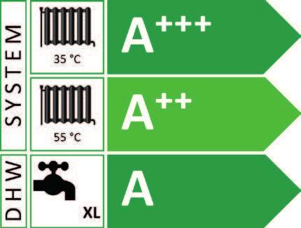 Värillisen 4,3 tuuman kosketusnäytön symbolit ovat selkeät ja valikot suomenkieliset, joten lämmön ja lämpimän käyttöveden säätäminen tai käyttötietojen noutaminen onnistuu helposti.