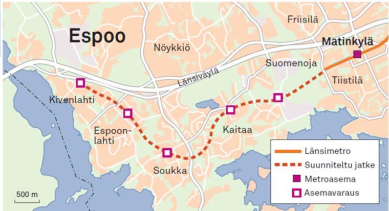 Osayleiskaava-alue on osa laajempaa Finnoo-Kaitaa visiota