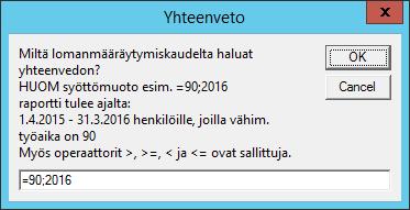 Normaalisti ohjelma viivoittaa harmaalla vaakaviivalla vuorolistalle vuorot, joiden vuorokohtainen osasto on muutettu listan osastosta poikkeavaksi. Nyt viivoituksen saa halutessaan pois päältä.