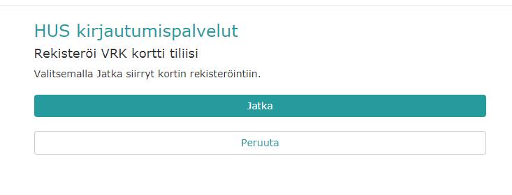 Valitse omalta profiilisivulta Muokkaa yhteystietojasi -painike. Valitse seuraavaksi Liitä tai vaihda VRK-kortti -painike. Huom!