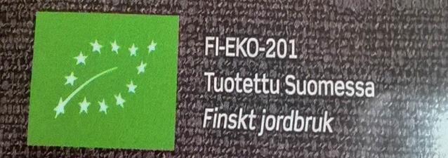 EU:n lehtimerkki EU:n lehtimerkki on pakollinen luomutunnus pakatuissa luomuelintarvikkeissa, jotka on valmistettu EU:n alueella.