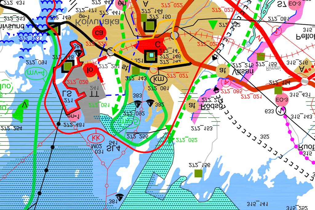 LIITTEET BILAGOR Liite 1, Ote maakuntakaavayhdistelmästä Bilaga 1, Utdrag ur landskapsplanesammanställning ASEMAKAAVATYÖN