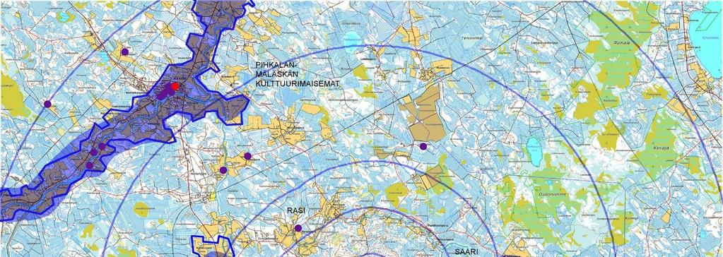 KULTTUURIHISTORIALLISESTI JA MAISEMALLISESTI ARVOKKAAT KOHTEET Vaikutusten arviointi maiseman ja kulttuuriympäristön osalta