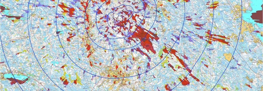 ilmakuvatulkinnalla ja satelliittiaineistolla.