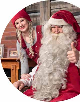 At the end of the tour of Christmas House, visitors have the opportunity to meet and chat with Santa Claus in person.