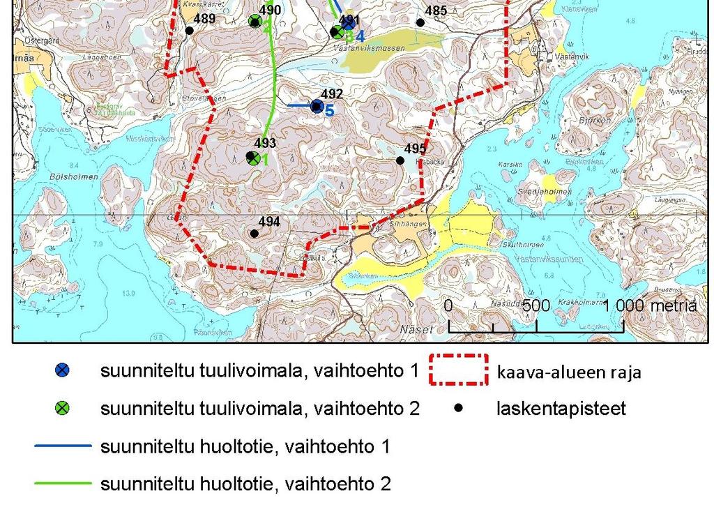 paikat sekä alueelle