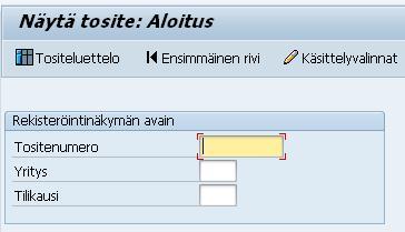 tositelajin ja rekisteröintipäivän avulla Tositekyselyssä laskuja