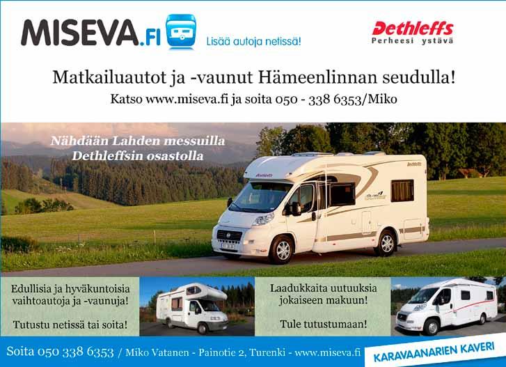 Caravan 2012 Suomen suurin matkailuajoneuvojen ja tarvikkeiden erikoisnäyttely 14.-16.9.