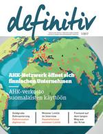 mainostajan mahdollisuudet 2017 printtimedia definitiv Saksalais-Suomalaisen Kauppakamarin jäsenlehti definitiv on ainoa saksalaissuomalainen talouslehti.