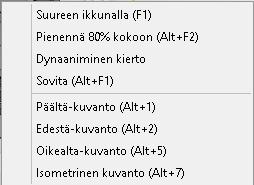 laajennettu tukemaan Suurenna ikkunalla, Pienennä 80% kokoon
