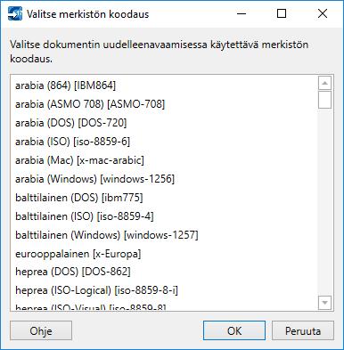 Mastercam 2017 uudet piirteet Ohjelman uudet yleispiirteet Klikkaamalla Avaa uudelleen koodattuna Valitse koodaus -valikko