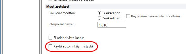 Mastercam 2017 uudet piirteet Ohjelman uudet yleispiirteet Mastercam Simulator aloittaa simuloinnin heti, kun dataa on riittävästi