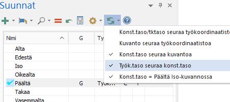 Mastercam 2017 uudet piirteet Ohjelman uudet yleispiirteet Suuntien hallinnan uusi G-sarake Suuntien hallintaan on lisätty yksi sarake. Suunnan kuvantoa voidaan vaihtaa klikkaamalla G-saraketta.