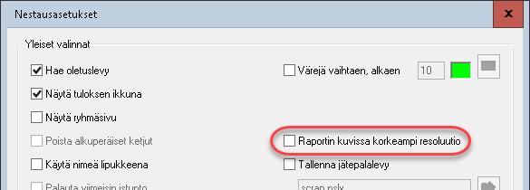 Kun Asetuslehti-valintaikkunan Tyhjennä-painiketta klikataan, ohjelma kertoo poistettavien tiedostojen määrän ja pyytää käyttäjää vahvistamaan tai perumaan poiston.