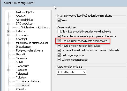 Mastercam 2017 uudet piirteet Ohjelman uudet yleispiirteet Jos se otetaan pois päältä,