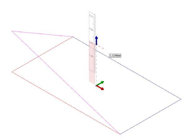 Lähtöarvot ja tulosarvot voidaan määrittää myös valitsemalla geometria. Valitse esimerkiksi ensin skaalattava ympyrä, ja sitten ympyrä, jonka kokoon ensin valittu on skaalattava.