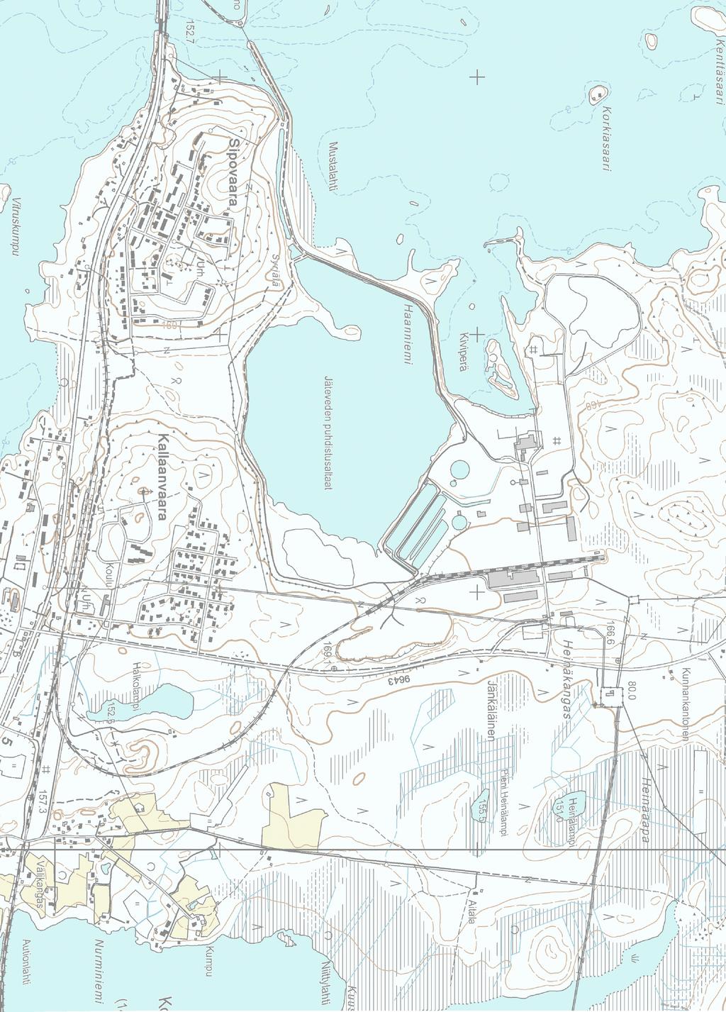 1510015524, piirustus 2 Stora Enso Oyj Kemijärven jälkilammikko Valuma-alue ja pohjavesiolosuhteet 1:10 000 (A3) 4.12.