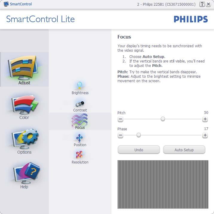 3. Kuvan optimointi Aloitus standarditilassa: Adjust menu (Säätövalikko): Adjust