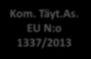 Täyt.As. EU N:o 1337/2013 Ainesosana käytetyn lihan alkuperämaa (MMMa 218/2017 ja MMM:n muistio 5.4.