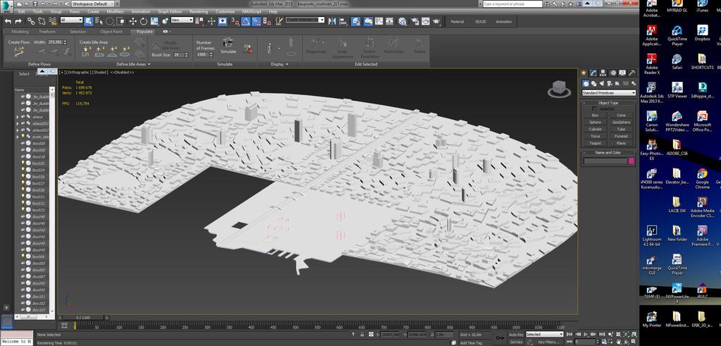 24 semman ympäristön. Taustakaupunkia suunniteltaessa löydettiin 3ds Max -ohjelmaan asennettava liitännäinen nimeltä Greeble, jolla saa tehtyä massakaupunkia.