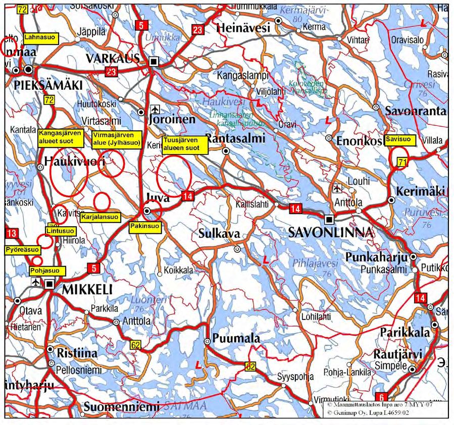 4 Itä-Suomen AVI antoi 28.4.21 Vipusuota koskeva lupapäätöksen (nro 41/1/1, dnroisavi/6/4.8/21). Vipusuon turvetuotantoalueen ympäristölupa on sai lainvoiman 22.5.