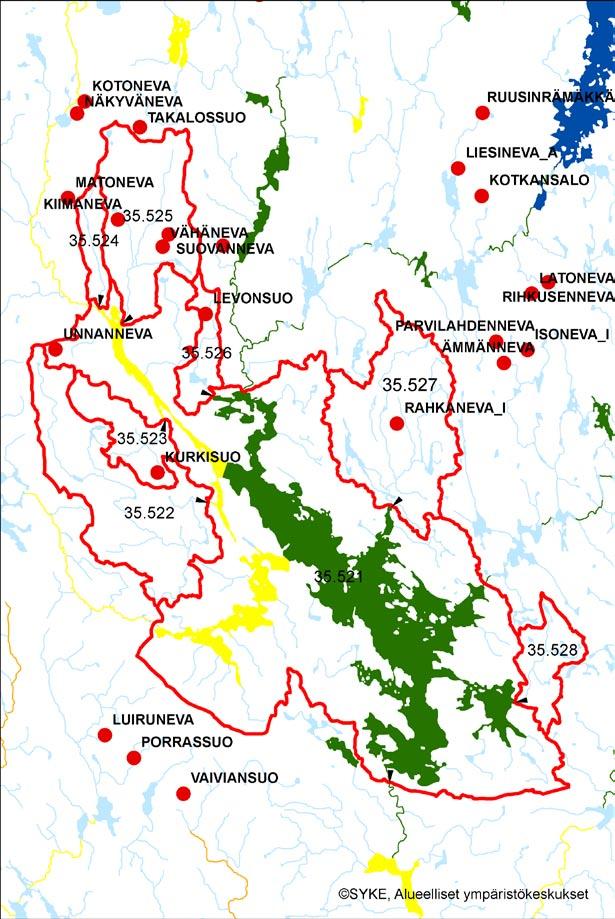 4.3 Ikaalisten reitin va 35.5 4.3.1 Kyrösjärven a 35.