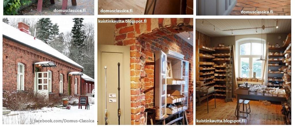 Metsäkylän Navetta myy ja välittää vanhoja, kierrätettyjä rakennusosia ja -tarvikkeita. Domus Classica puolestaan keskittyy uusvanhoihin sekä vanhan mallin mukaan teetettyihin rakennustarvikkeisiin.