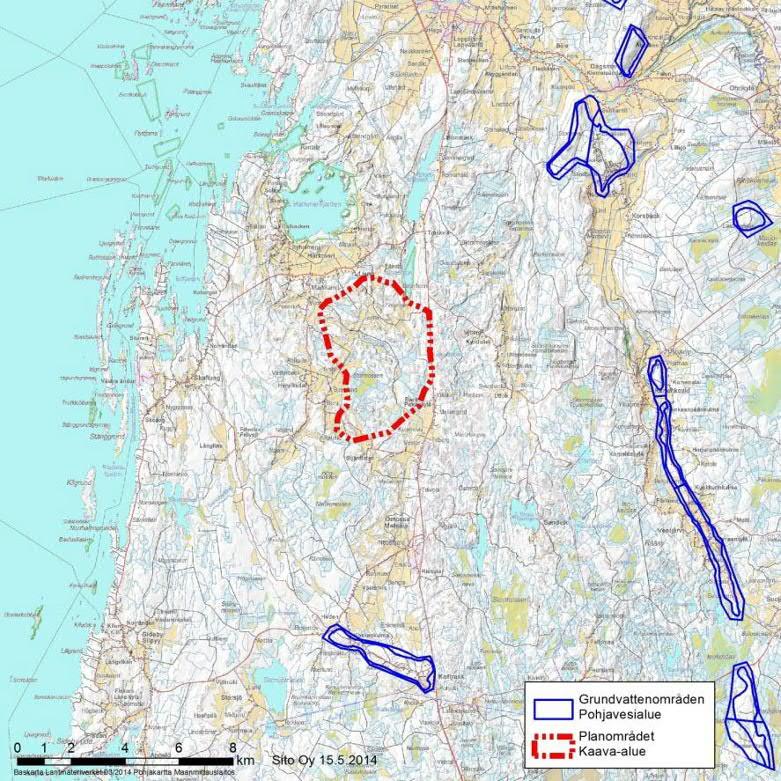 42 / 71 Härkmeren tuulivoima-alue on tehokkaasti kuivatusojitettu. Kohteen eteläpuoliskossa noin puolet maa-alasta on turvemaata, mutta melkein kaikki ovat ojitettuja.