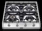 60 cm leveät, 85 mm paksut professional high tech tasot dual burner HP665D 4 poltinta, vääntimet Teräs 11 +145 65 70 G E 85 Gas connection