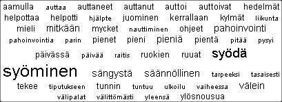 53 Kysymykseen Olisitko toivonut saavasi neuvolasta enemmän apua? vastasi 45 odottajaa, joista 21 (46,7 %) olisi toivonut neuvolasta enemmän apua.