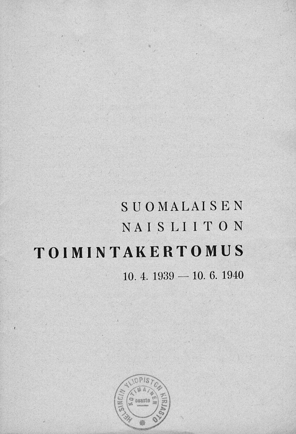 10.6. SUOMALAISEN NAISLIITON