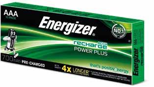 AAA/E92 NiMH 700mAh BL4 1,2 v 10,5 44,5 12 12 8760121 185-8040 Energizer Power Plus AAA/E92 NiMH 700mAh DP10 1,2 v 10,5 44,5