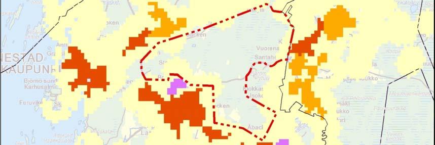 Maankäytön tuulivoimapuiston rakentaminen aiheuttaa hankealueella eniten vaikutuksia metsätalouteen, kun puusto tulee raivata tuulivoimaloiden pystytys- ja kasaamisalueilta, rakennettavien