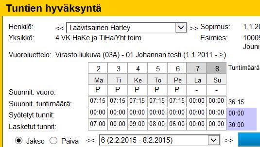 Jos halutaan hakea tarkasteltavaksi