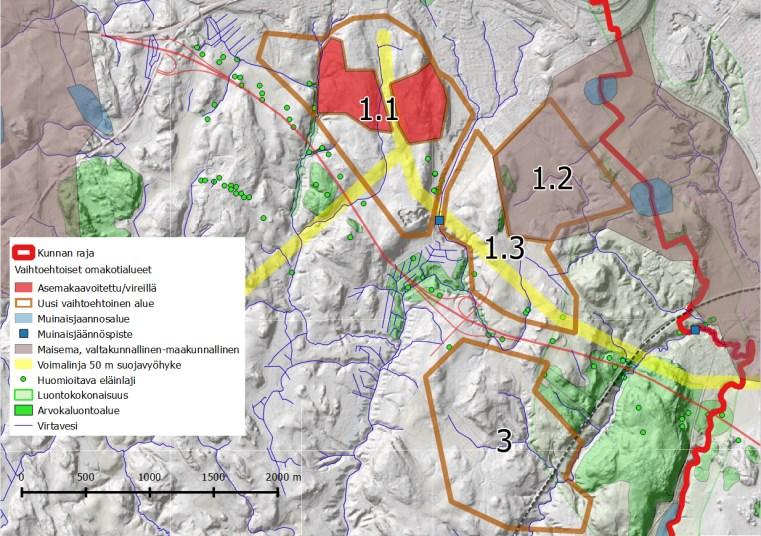 13 / 24 Taulukko 11. Salpakankaan laajenemisalueiden pinta-aloihin ja olosuhteisiin perustuvat arvioidut asukasmäärät. Toteutuminen edellyttää kunnan aktiivista maapolitiikkaa.