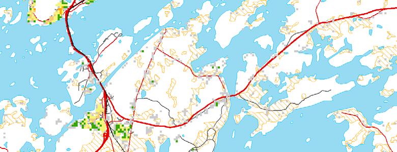 Tynnörinen Saarikylä Laskukierroslennot Asukasmäärät, Census2006 Pieksänkoski Henkilöä / 100 m x 100 m Suuri-Pieksä Siilinjärvi Leppäkaarre 1-10