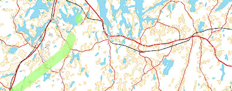 Mikka Saarismäki Hoikki Petäjämäki Kolmisoppi Ventojoki Kortteisenmäki Kuopionn lentoasema Liitekartta 24 Lentokonemeluselvitys Kinahmi