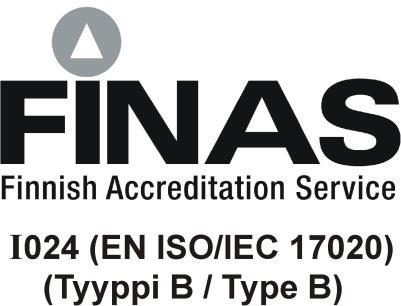 I024/M09/2016 Liite 1 / Appendix 1 Sivu / Page 1(7) AKKREDITOITU TARKASTUSLAITOS ACCREDITED INSPECTION BODY TEOLLISUUDEN VOIMA OYJ, TVO:N TARKASTUSLAITOS TVO USER INSPECTORATE Tunnus Code