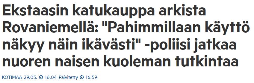 Tilanne Suomessa: ekstaasi 17.6.