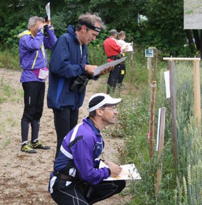 m matkalle oli asetettu luettavaksi 5 kartanlukukohdetta, joista kaukaisin oli n. 1.95 km etäisyydellä. Luettu piste merkittiin neulanpistolla karttaan ja vahvistettiin väritussilla sen ympärille.