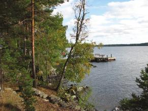 Vuoden 1928 pitäjänkartalla Kirjoniemen rannassa on