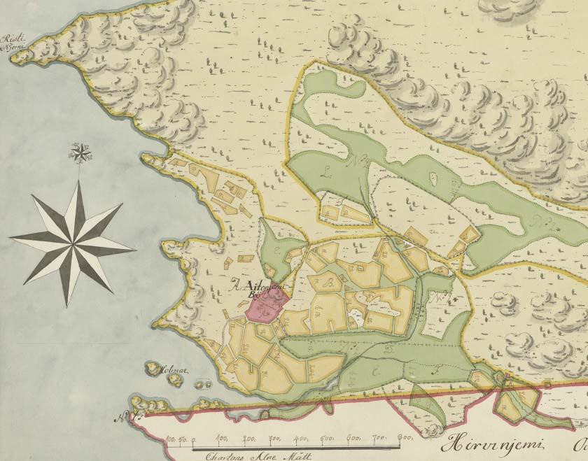 34 3.6 Aitoniemi 3.61 Asutus Vuonna 1540 Aitoniemessä oli kolme tilaa Kupi eli Hara eli Arikkila, Aitoniemi eli Juho Loiman tila, sekä lyhytikäinen Sikkan tila, joka v.