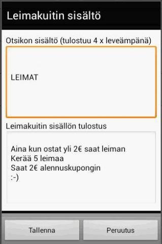 Asiakaskortin käyttö lahjakorttina Mene asiakasryhmiin Luo asiakasryhmä nimeltä Lahjakortti Määritä luottorajaksi 0, tällöin saldo ei mene negatiiviselle kun lahjakortilta loppuu rahat Luo