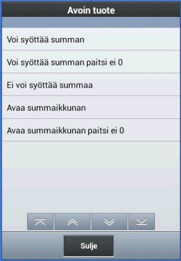 Tuoteparametrit eli tuotteen