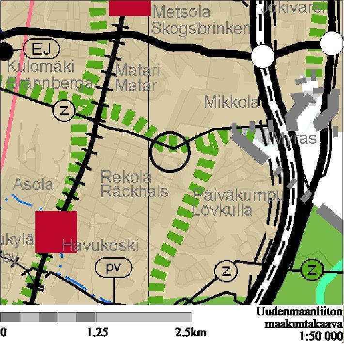 Vaaleat alueet ovat Vantaan teollisuuskiinteistöt Oy:n omistuksessa.