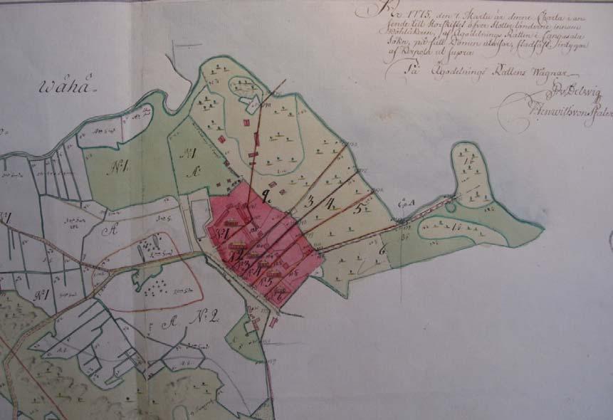 Vanhin kylää esittävä kartta on maakirjakartta vuodelta 1635. Kartassa näkyy, että Iso- Pennossa on tuolloin ollut kuusi taloa. Taloja on ajan myötä halottu ja yhdistetty useaan kertaan 6.