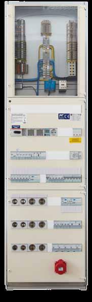 ILVES LITE Kevytkehikkokeskus 25-125A Tukeva mutta kevyt moduulikomponenttikeskus talonrakennuksen sähkönjakelutarpeisiin aina 125 A asti.