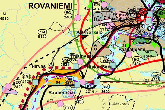 7 (22) Rovaniemen vaihemaakuntakaava Rovaniemen vaihemaakuntakaava on vahvistettu ympäristöministeriössä 26.5.2010. Kaava-alue sijoittuu Rovaniemen kaupungin ja Ranuan kunnan alueille.