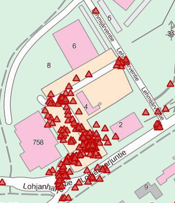 ylityspaikalle sekä Lohjanharjuntien liikenneympyrään. Eniten vaaran paikkoja on ollut autolla liikuttaessa (123 kappaletta) ja toiseksi eniten kävellen (48 kappaletta).