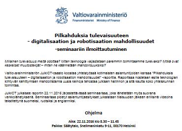 seminaari & raportti